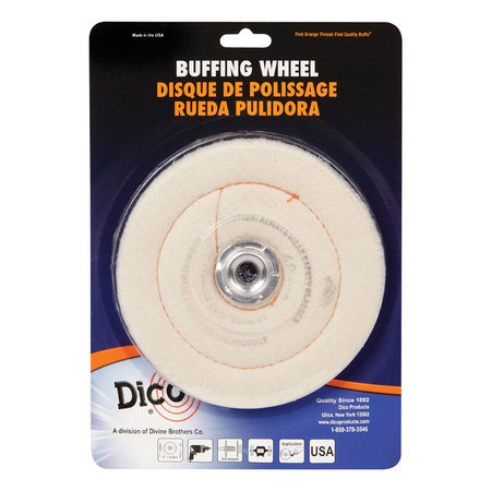 Dico WHEEL BUFF 6"" FLANNEL 527-60-6